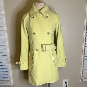 J. Crew Women's Trench Coat in Soft Yellow